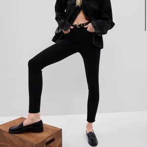 Gap Mid Rise Black Skinny Jeans